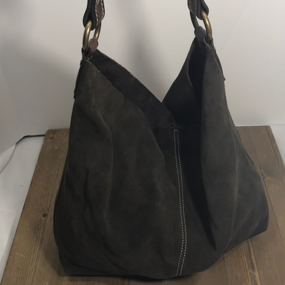suede slouch shoulder bag